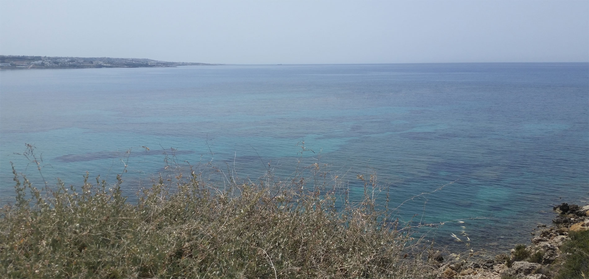 View of the Mediterranean sea from Cyprus